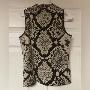 Tahari Mock Neck Shell